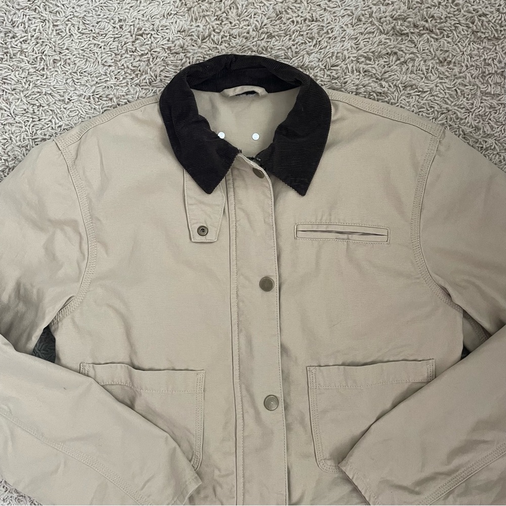 Light Canvas Workwear Spring Chore Jacket - Picture 3 of 5